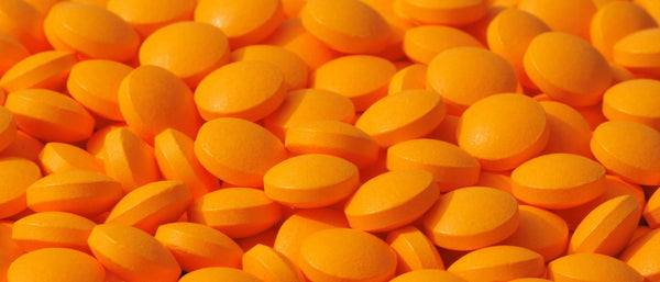 orange medicine tablets