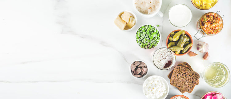 Blog of Prebiotics, Probiotics, and Postbiotics: Why You Need The Trifecta of Good Gut Health which have image prebiotic, probiotic, and postbiotic food sources