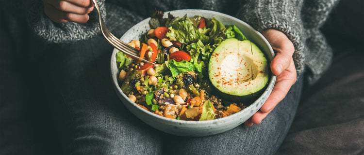 Blog of 9 Easy Blue Zone Recipes for Overall Health & Longevity which have image healthy salad