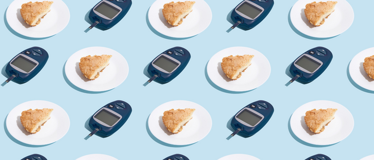 Blog of Metabolic Syndrome Supplements: Natural Ways to Lose Weight & Balance Blood Sugar which have image slices of pie and blood sugar monitors